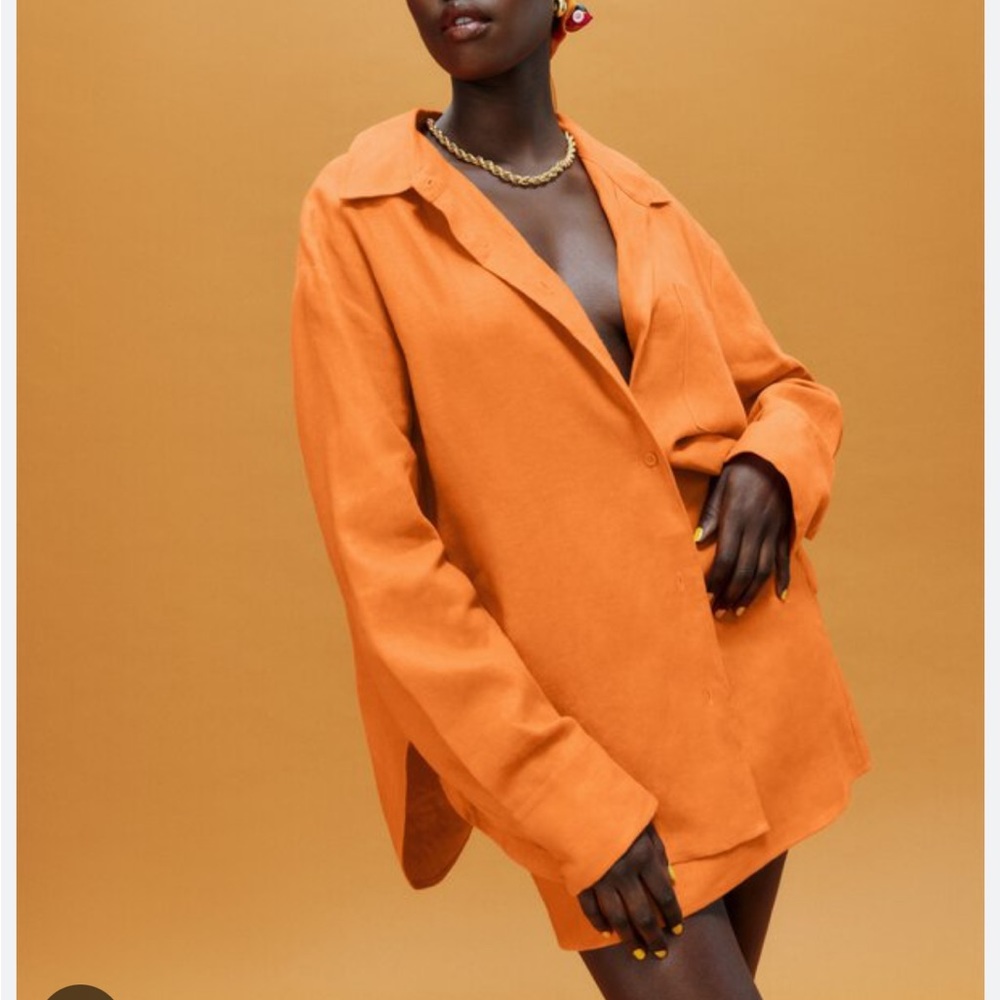 Reformation Preston Oversized Linen Shirt
